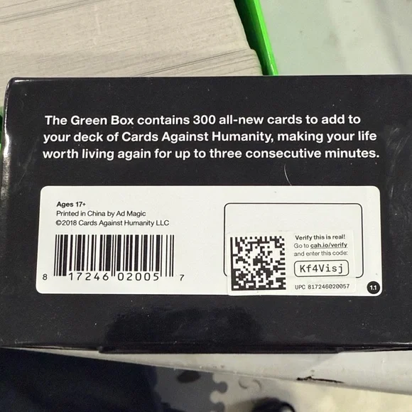 Cards Against Humanity Green Box Expansion - Picture 2 of 3